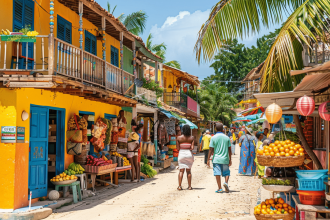 Village créole des Trois-Îlets avec plages et patrimoine historique